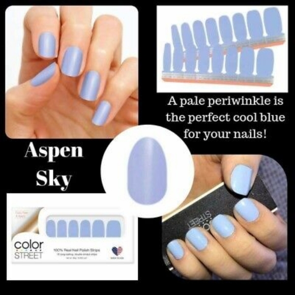 NWT COLOR STREET NAIL STRIPS SET: ASPEN SKY! - Picture 8 of 15
